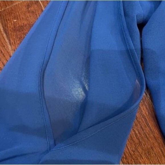 Lulus Royal blue split sleeve shift dress size small - Picture 7 of 10